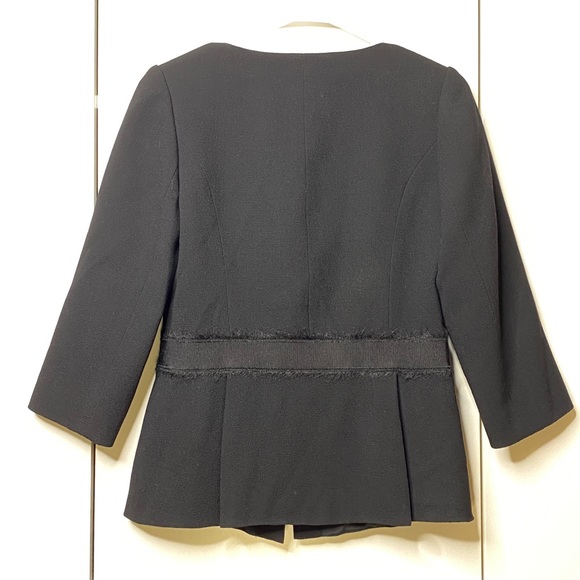 Carolina Herrera Embellished Bow Front Jacket 6 - Picture 3 of 6